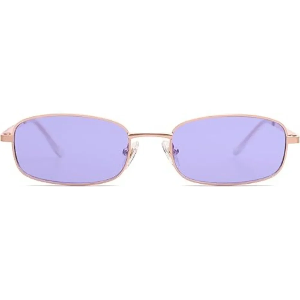 Trendy Small Y2K Rectangle Sunglasses for Women and Men Retro SJ1187